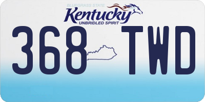 KY license plate 368TWD