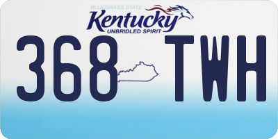 KY license plate 368TWH