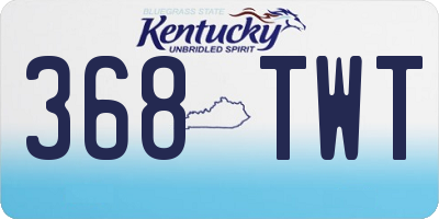 KY license plate 368TWT