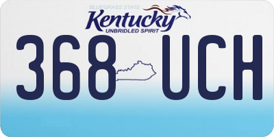 KY license plate 368UCH
