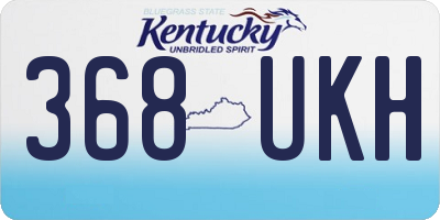 KY license plate 368UKH