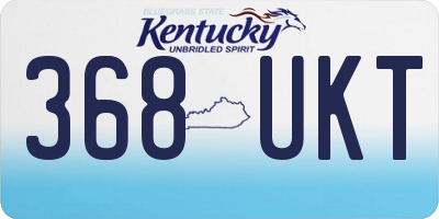 KY license plate 368UKT