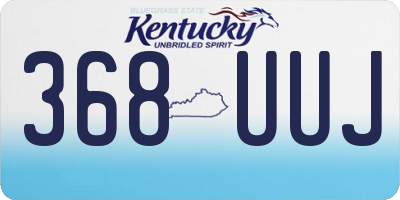 KY license plate 368UUJ