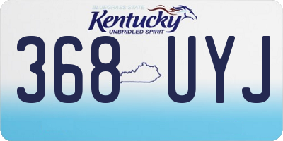 KY license plate 368UYJ