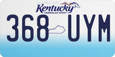 KY license plate 368UYM