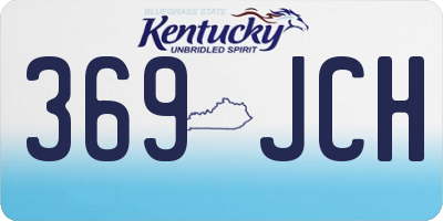 KY license plate 369JCH