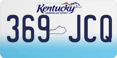 KY license plate 369JCQ