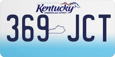 KY license plate 369JCT