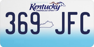 KY license plate 369JFC