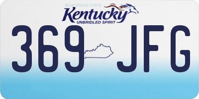 KY license plate 369JFG