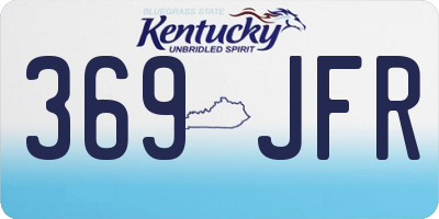 KY license plate 369JFR