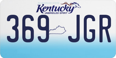 KY license plate 369JGR