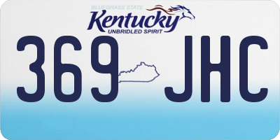 KY license plate 369JHC