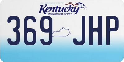 KY license plate 369JHP