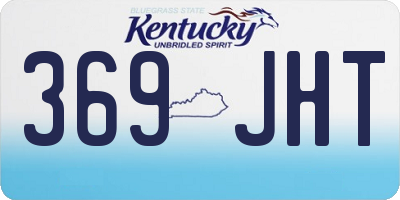 KY license plate 369JHT
