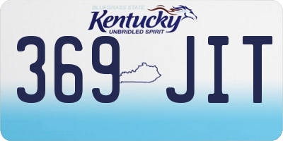 KY license plate 369JIT