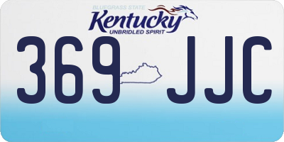 KY license plate 369JJC