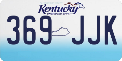 KY license plate 369JJK