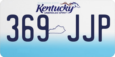 KY license plate 369JJP