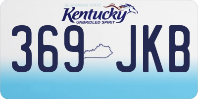 KY license plate 369JKB