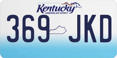 KY license plate 369JKD