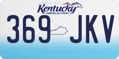 KY license plate 369JKV