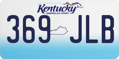 KY license plate 369JLB