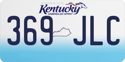 KY license plate 369JLC