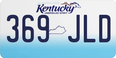 KY license plate 369JLD