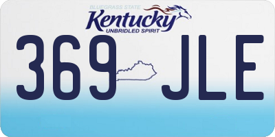 KY license plate 369JLE