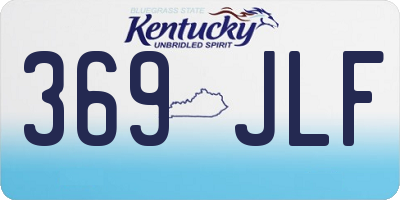 KY license plate 369JLF