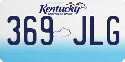 KY license plate 369JLG