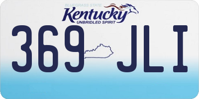 KY license plate 369JLI