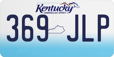 KY license plate 369JLP