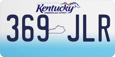 KY license plate 369JLR
