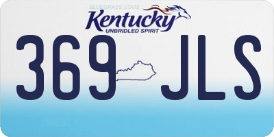 KY license plate 369JLS