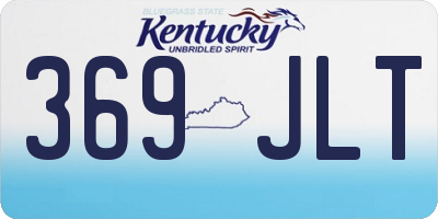 KY license plate 369JLT