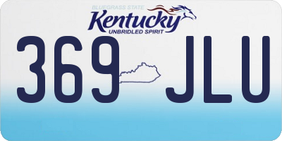 KY license plate 369JLU