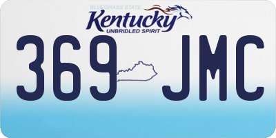 KY license plate 369JMC