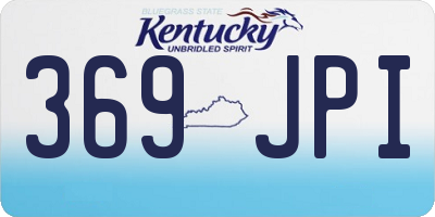 KY license plate 369JPI