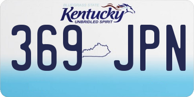 KY license plate 369JPN