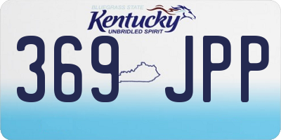 KY license plate 369JPP