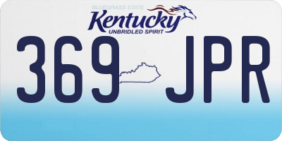 KY license plate 369JPR