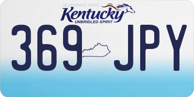 KY license plate 369JPY
