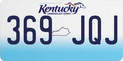 KY license plate 369JQJ