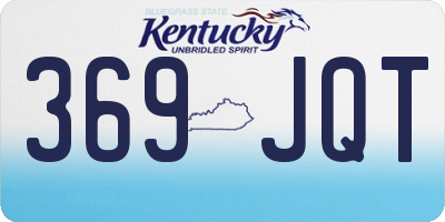 KY license plate 369JQT
