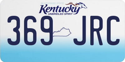 KY license plate 369JRC