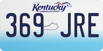 KY license plate 369JRE