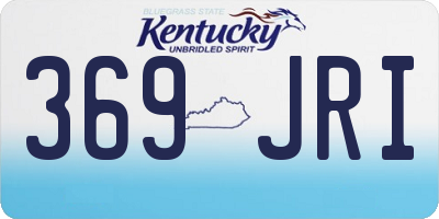 KY license plate 369JRI