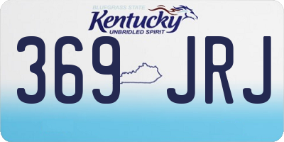 KY license plate 369JRJ